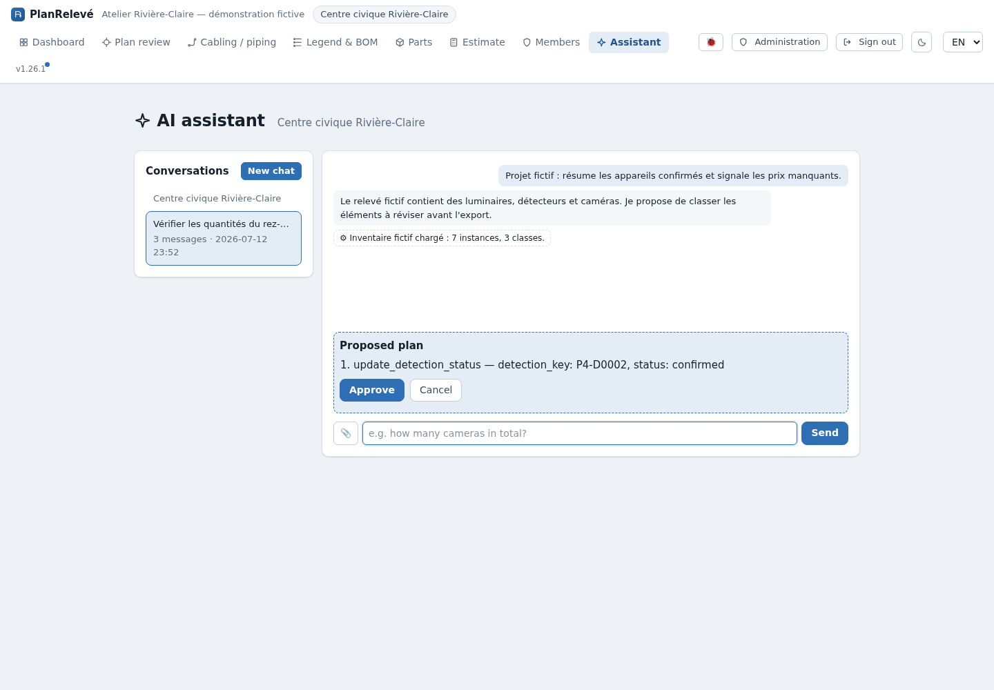 AI assistant with user- and project-specific conversations.