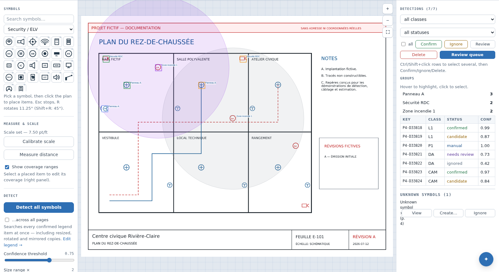 Detection review controls